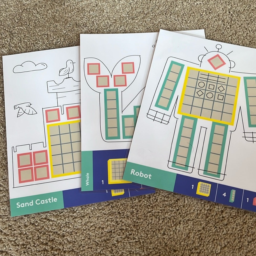 EUC Lovevery Three Activity Cards from The Examiner Play Kit